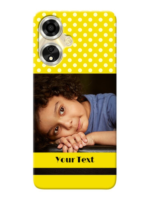 Custom Oppo A59 5G Custom Mobile Covers: Bright Yellow Case Design