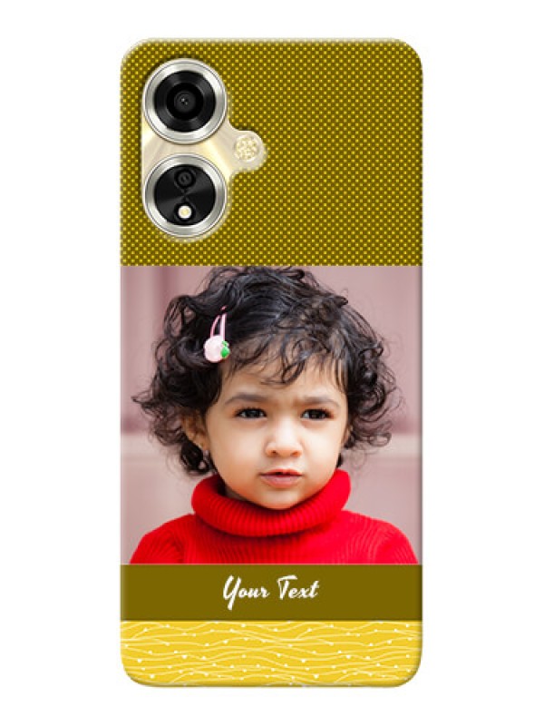 Custom Oppo A59 5G custom mobile back covers: Simple Green Color Design