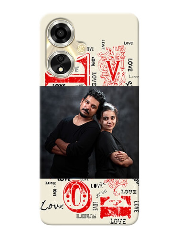 Custom Oppo A59 5G mobile cases online: Trendy Love Design Case