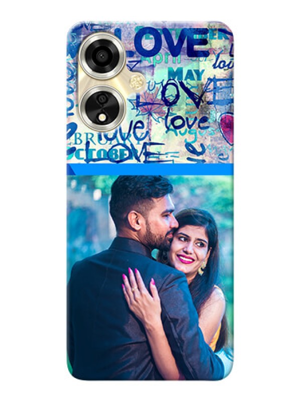 Custom Oppo A59 5G Mobile Covers Online: Colorful Love Design