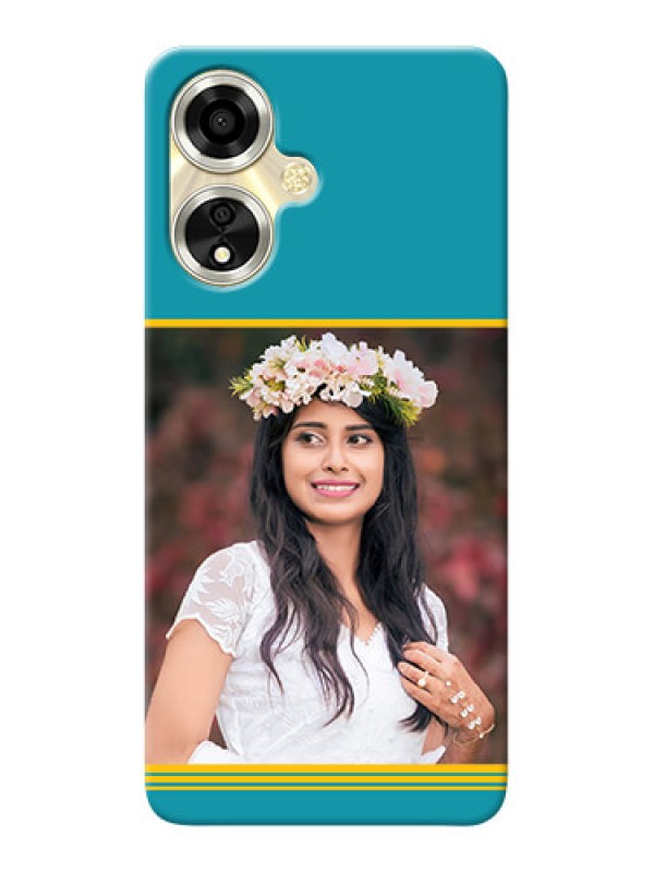 Custom Oppo A59 5G personalized phone covers: Yellow And Blue Design