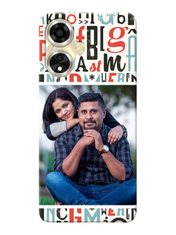 Custom Oppo A59 5G custom mobile phone covers: Alphabet Design