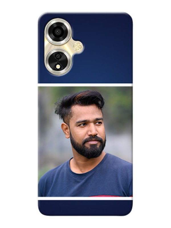 Custom Oppo A59 5G Mobile Cases: Simple Royal Blue Design