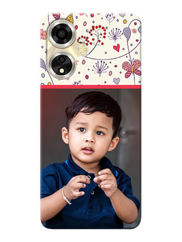 Custom Oppo A59 5G phone back covers: Premium Floral Design