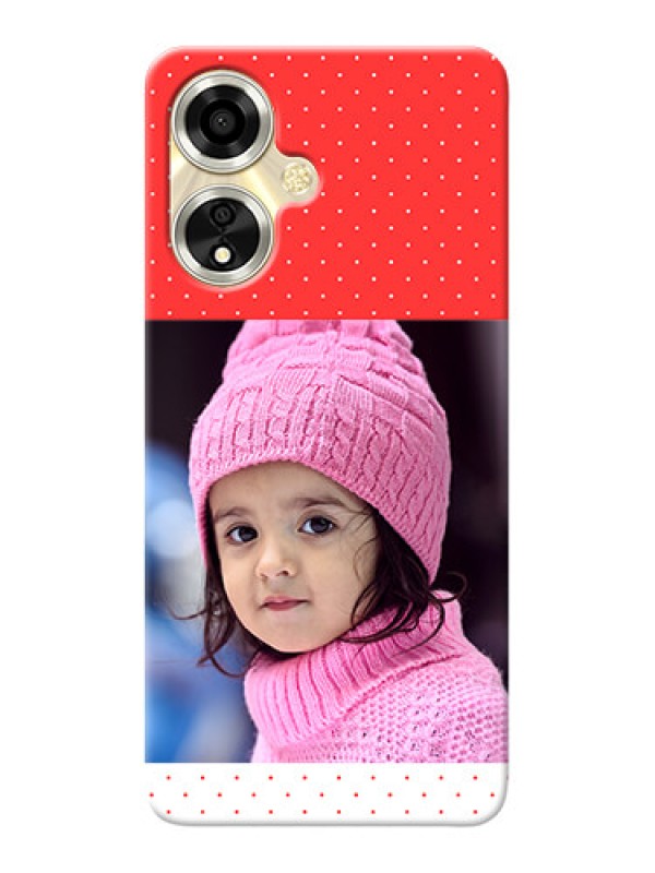 Custom Oppo A59 5G personalised phone covers: Red Pattern Design