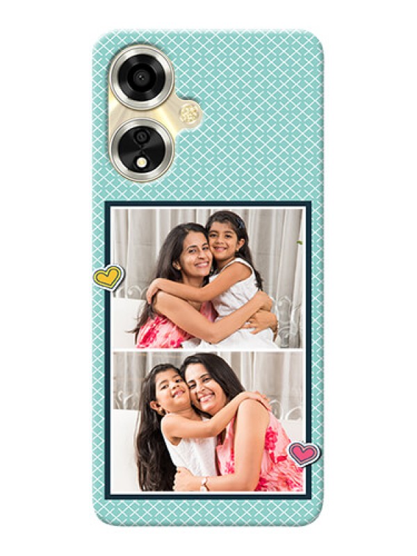 Custom Oppo A59 5G Custom Phone Cases: 2 Image Holder with Pattern Design