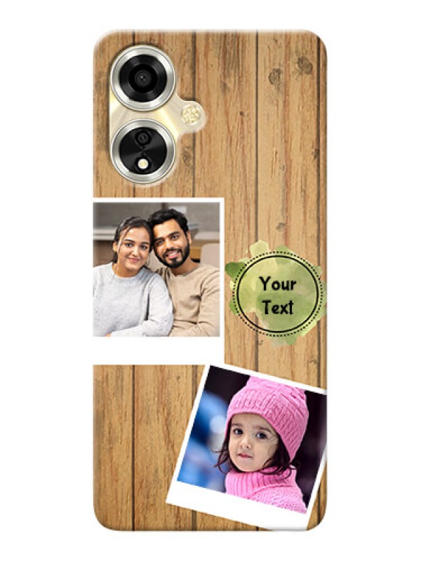 Custom Oppo A59 5G Custom Mobile Phone Covers: Wooden Texture Design