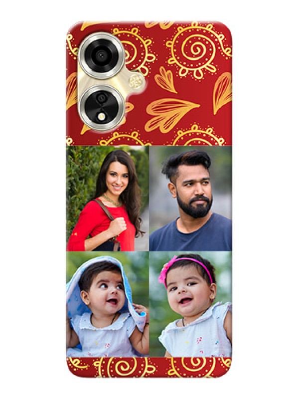 Custom Oppo A59 5G Mobile Phone Cases: 4 Image Traditional Design