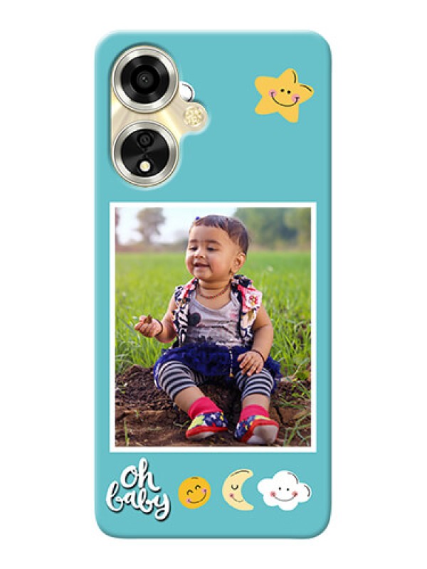 Custom Oppo A59 5G Personalised Phone Cases: Smiley Kids Stars Design