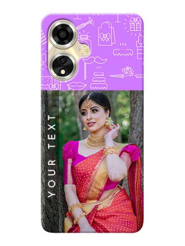 Custom Oppo A59 5G Personalized Phone Cases: Birthday Icons Design