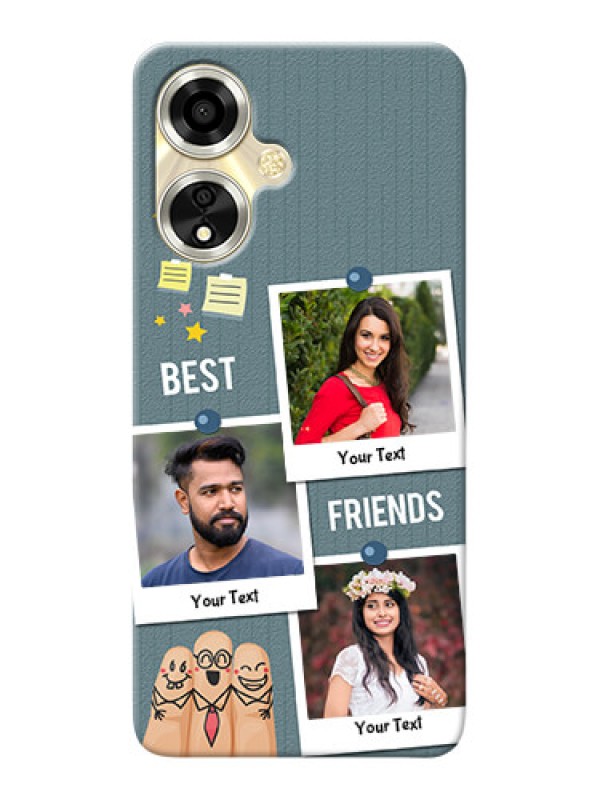 Custom Oppo A59 5G Mobile Cases: Sticky Frames and Friendship Design