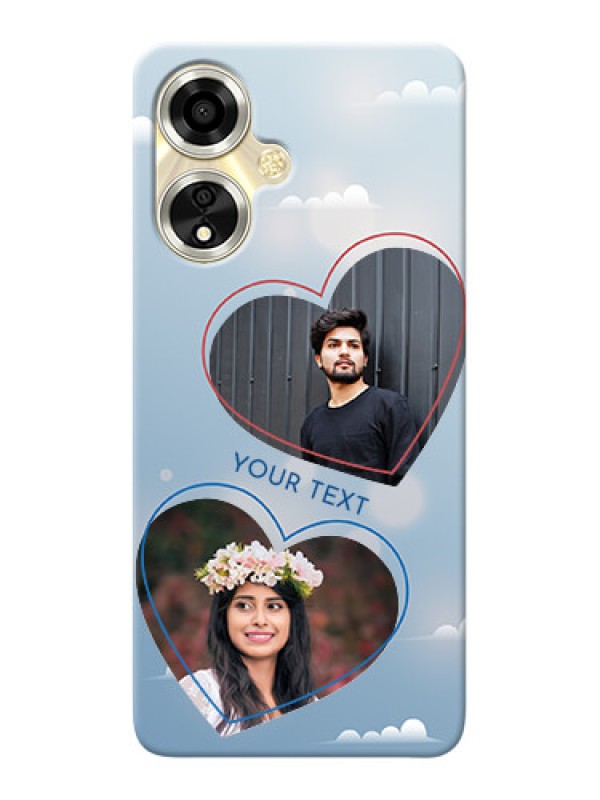 Custom Oppo A59 5G Phone Cases: Blue Color Couple Design