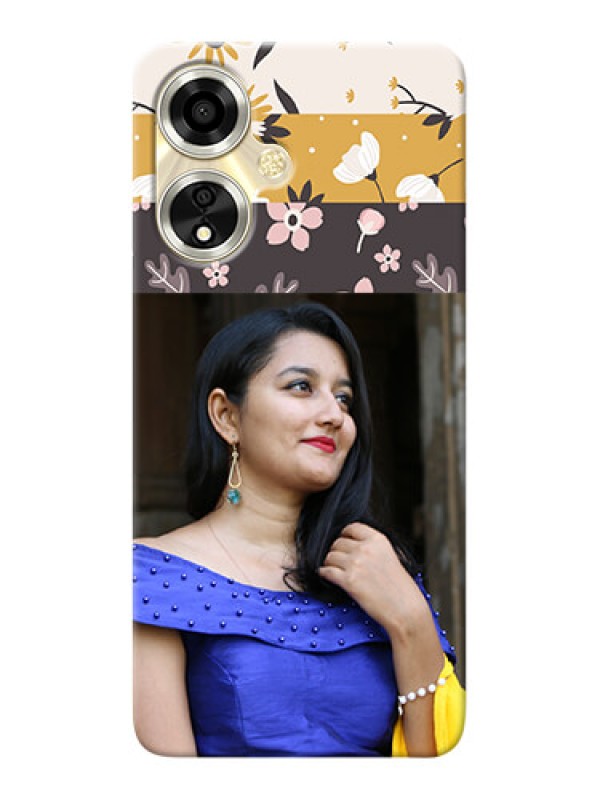 Custom Oppo A59 5G mobile cases online: Stylish Floral Design