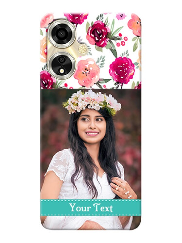 Custom Oppo A59 5G Personalized Mobile Cases: Watercolor Floral Design