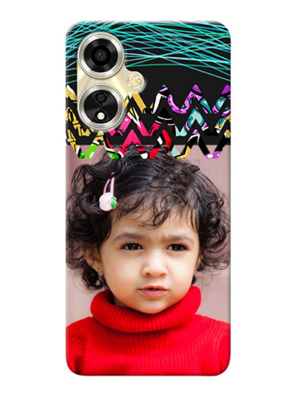 Custom Oppo A59 5G personalized phone covers: Neon Abstract Design