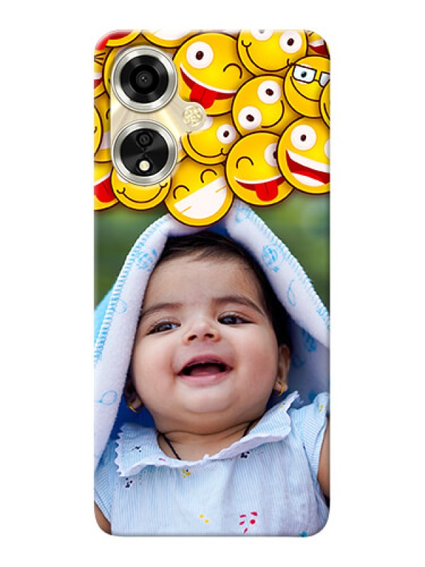 Custom Oppo A59 5G Custom Phone Cases with Smiley Emoji Design