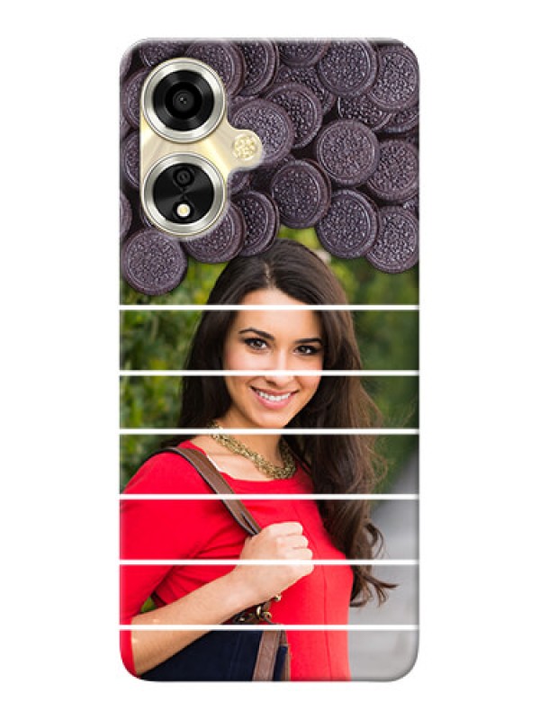 Custom Oppo A59 5G Custom Mobile Covers with Oreo Biscuit Design