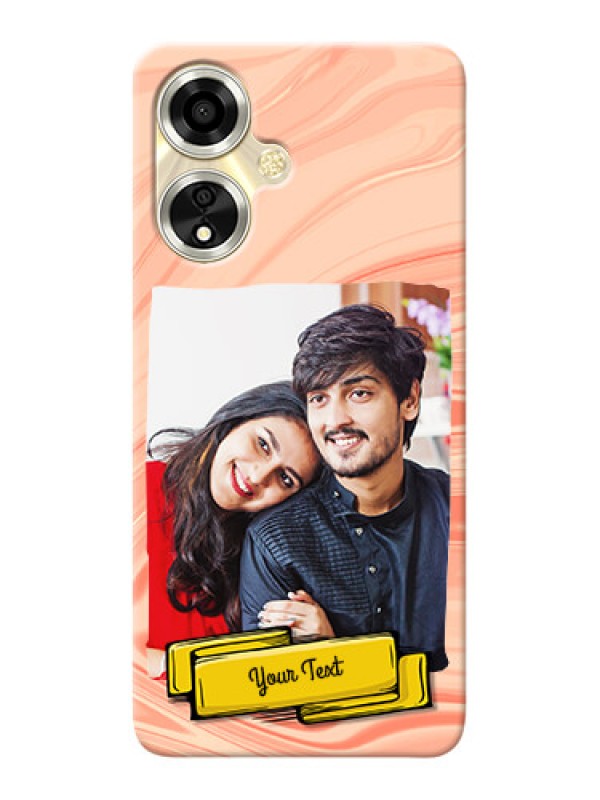 Custom Oppo A59 5G Customized Phone Cases: Marble Texture Design