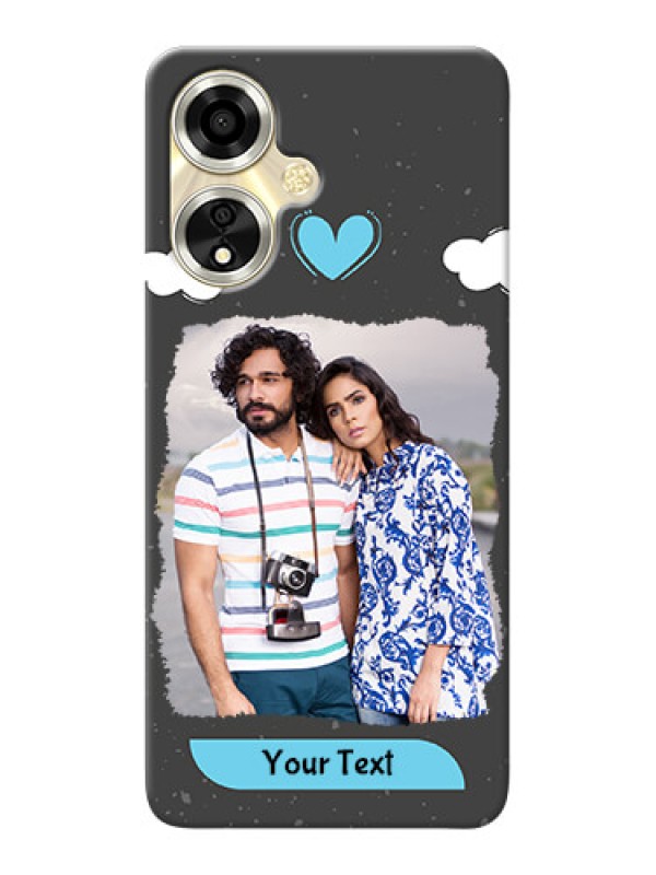 Custom Oppo A59 5G Mobile Back Covers: splashes with love doodles Design