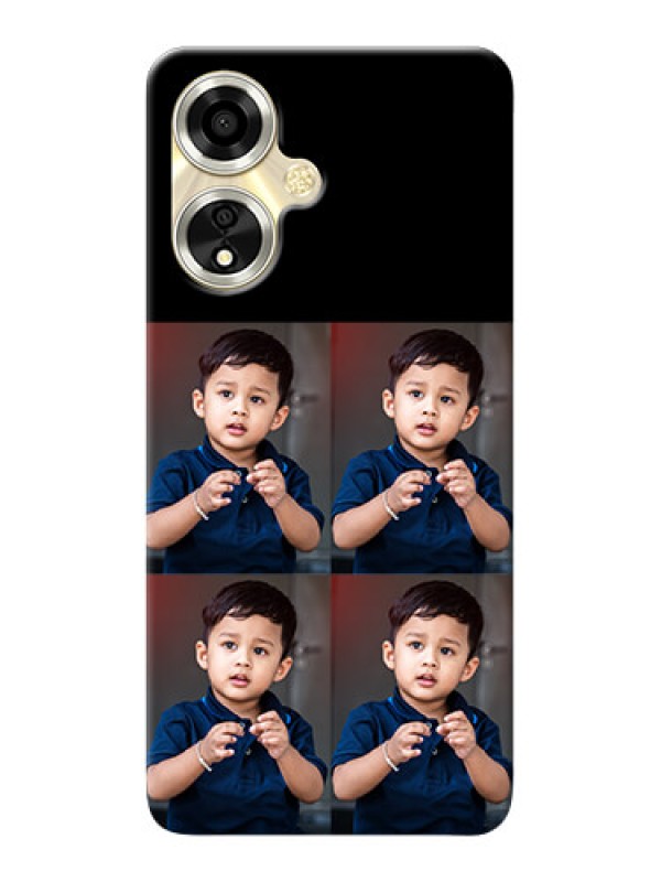 Custom Oppo A59 5G 4 Image Holder on Mobile Cover