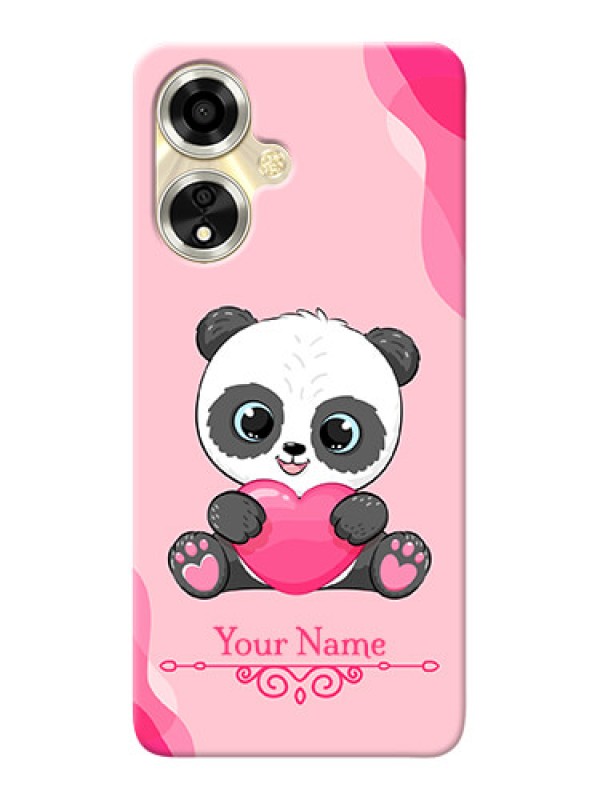Custom Oppo A59 5G Custom Mobile Case with Cute Panda Design
