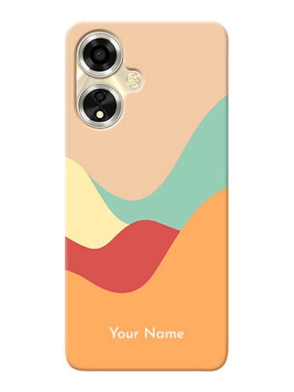 Custom Oppo A59 5G Personalized Phone Case with Ocean Waves Multicolour Design