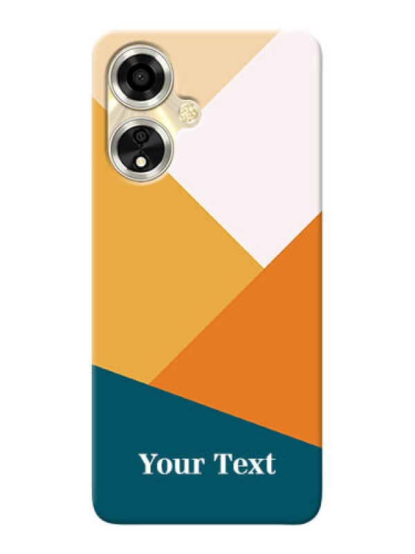 Custom Oppo A59 5G Personalized Phone Case with Stacked Multicolour Design