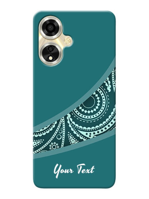 Custom Oppo A59 5G Photo Printing on Case with semi visible floral Design