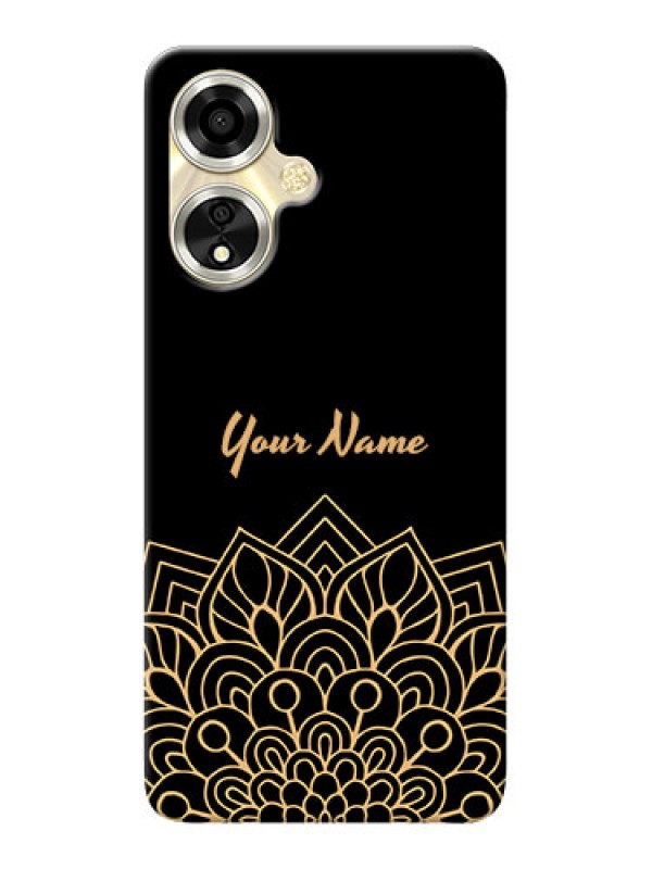 Custom Oppo A59 5G Custom Phone Case with Golden mandala Design