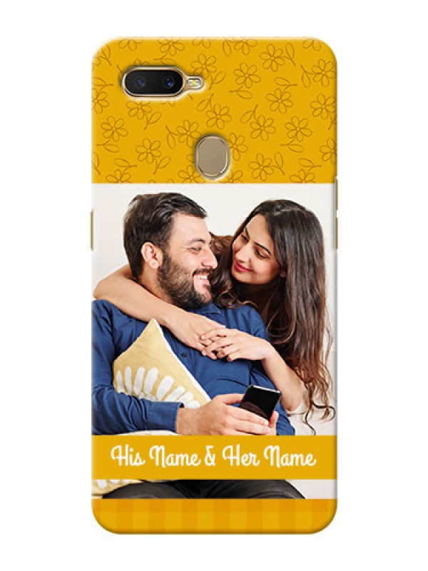 Custom Oppo A5s mobile phone covers: Yellow Floral Design