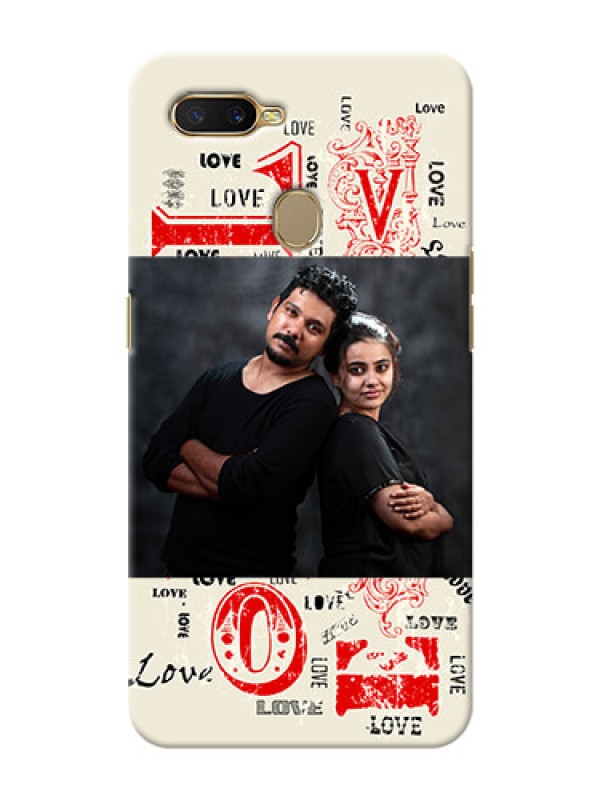 Custom Oppo A5s mobile cases online: Trendy Love Design Case