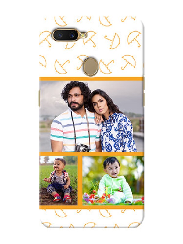 Custom Oppo A5s Personalised Phone Cases: Yellow Pattern Design