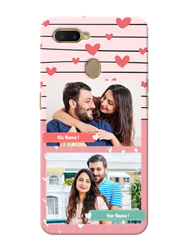 Custom Oppo A5s custom mobile covers: Photo with Heart Design