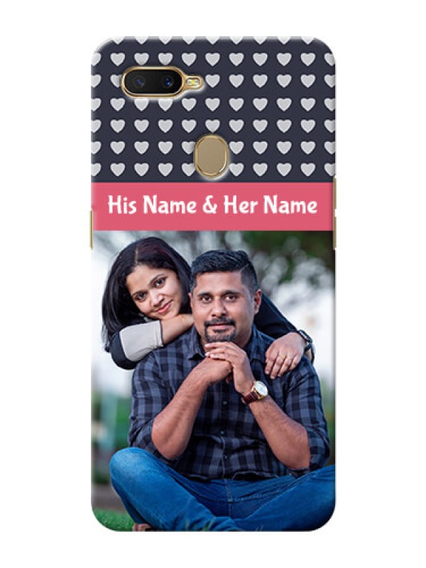 Custom Oppo A7 Custom Mobile Case with Love Symbols Design
