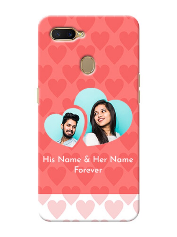 Custom Oppo A7 personalized phone covers: Couple Pic Upload Design