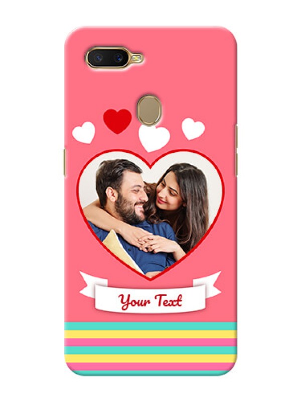 Custom Oppo A7 Personalised mobile covers: Love Doodle Design
