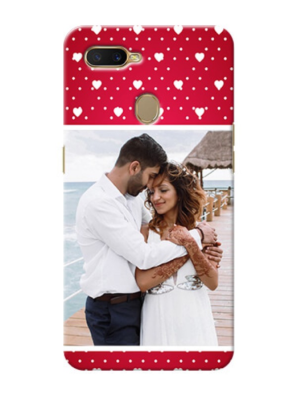 Custom Oppo A7 custom back covers: Hearts Mobile Case Design