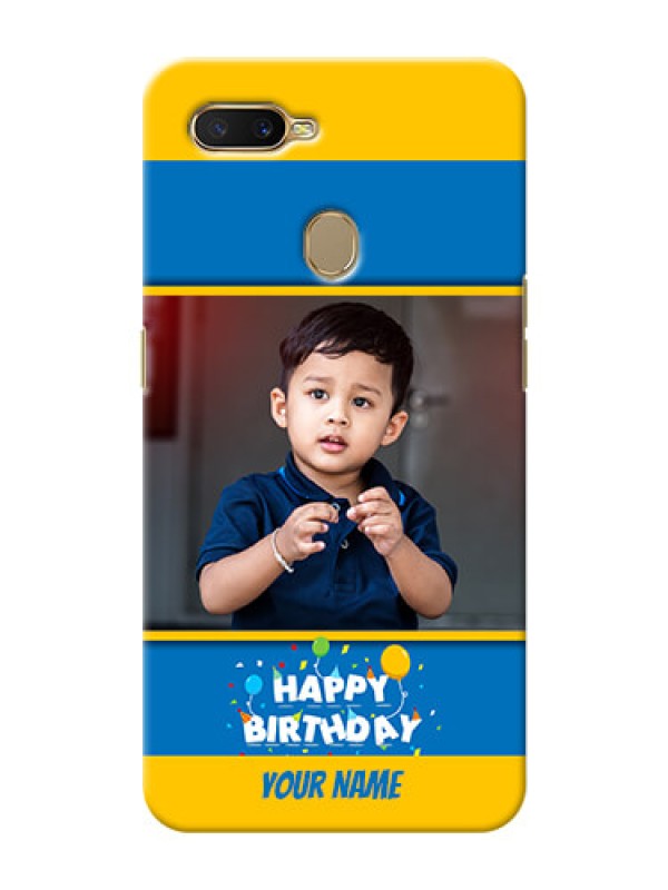 Custom Oppo A7 Mobile Back Covers Online: Birthday Wishes Design