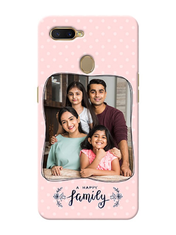 Custom Oppo A7 Personalized Phone Cases: Family with Dots Design