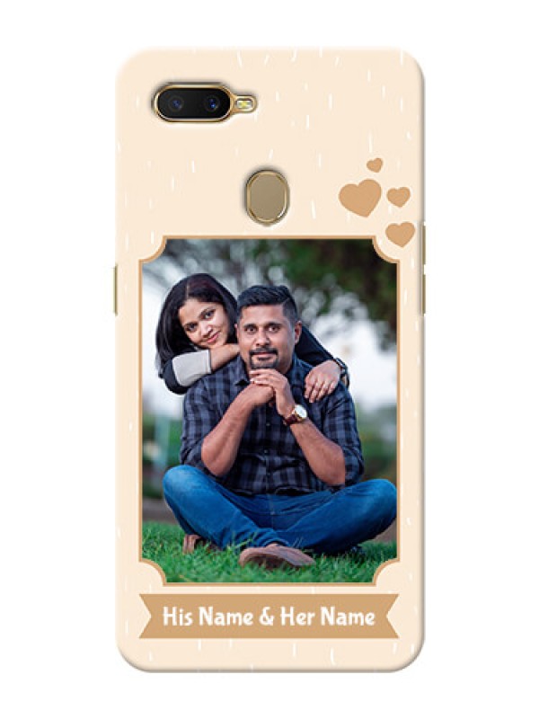 Custom Oppo A7 mobile phone cases with confetti love design 
