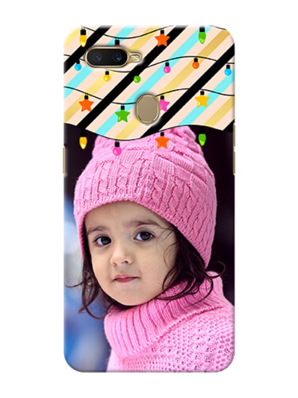 Custom Oppo A7 Personalized Mobile Covers: Lights Hanging Design