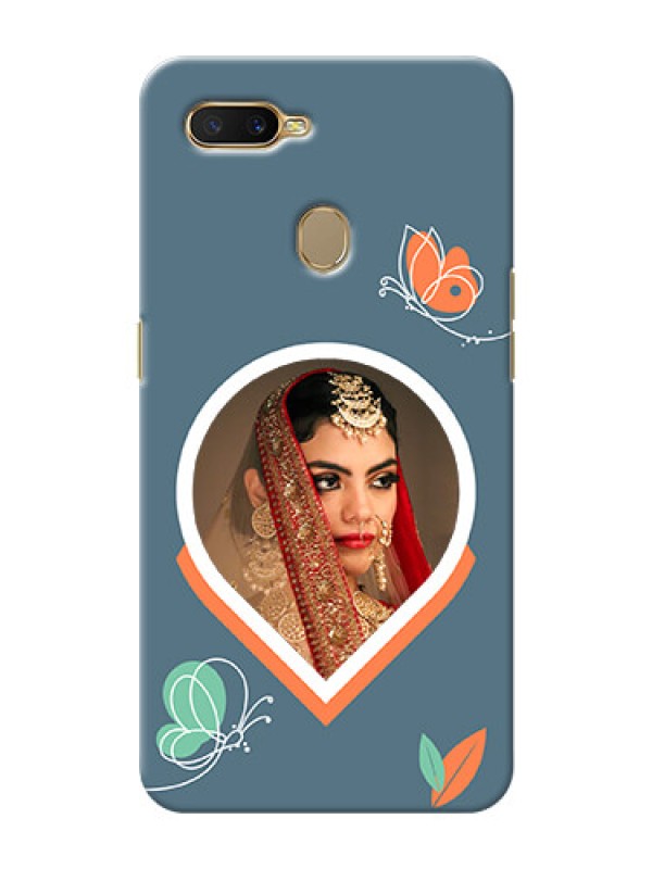 Custom Oppo A7 Custom Mobile Case with Droplet Butterflies Design