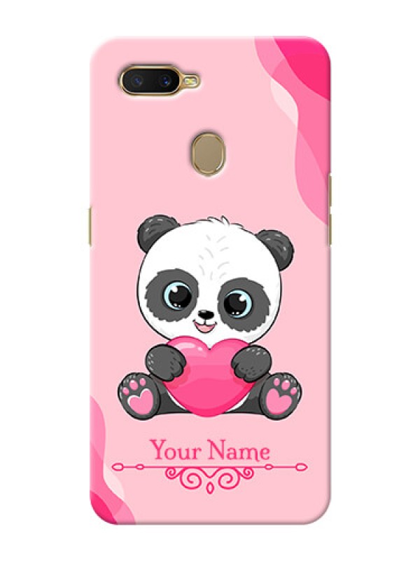 Custom Oppo A7 Mobile Back Covers: Cute Panda Design