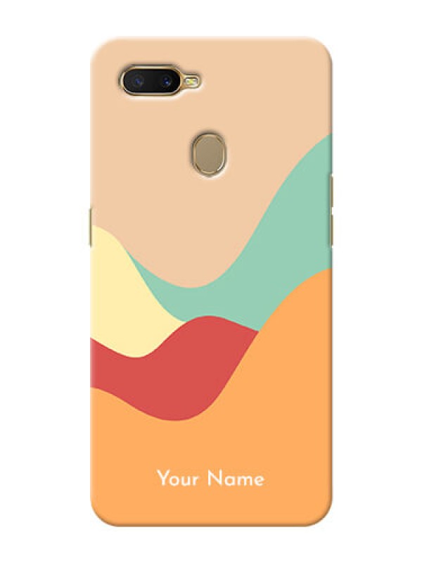 Custom Oppo A7 Custom Mobile Case with Ocean Waves Multi-colour Design