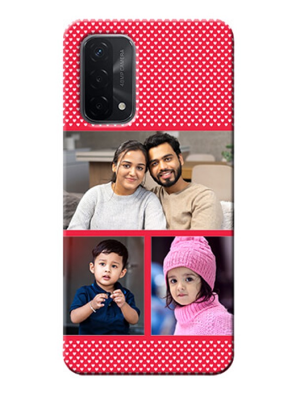 Custom Oppo A74 5G mobile back covers online: Bulk Pic Upload Design