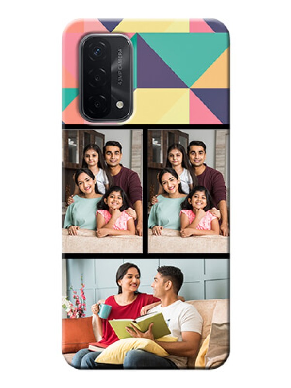 Custom Oppo A74 5G personalised phone covers: Bulk Pic Upload Design