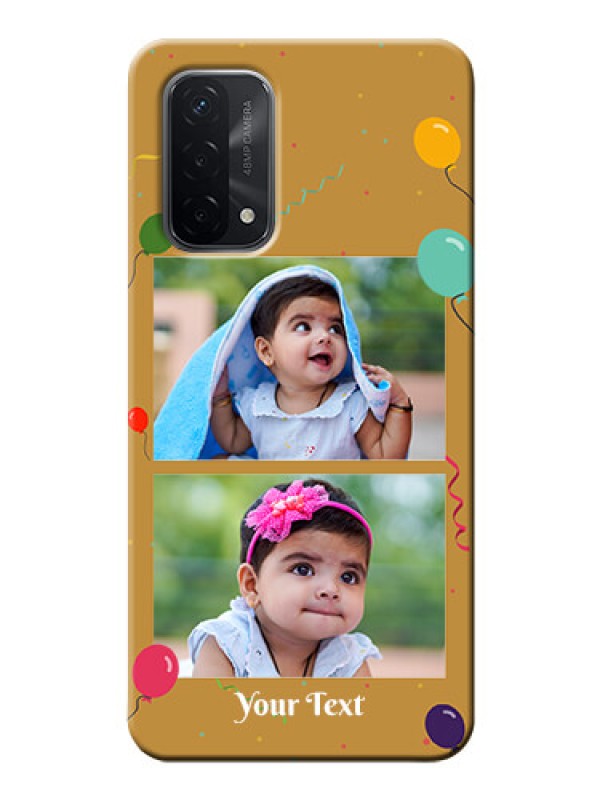 Custom Oppo A74 5G Phone Covers: Image Holder with Birthday Celebrations Design