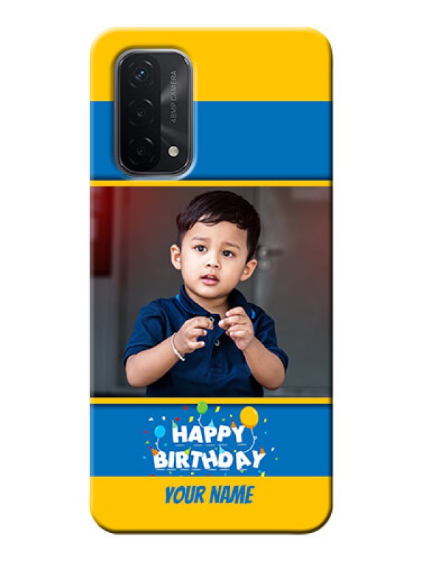Custom Oppo A74 5G Mobile Back Covers Online: Birthday Wishes Design