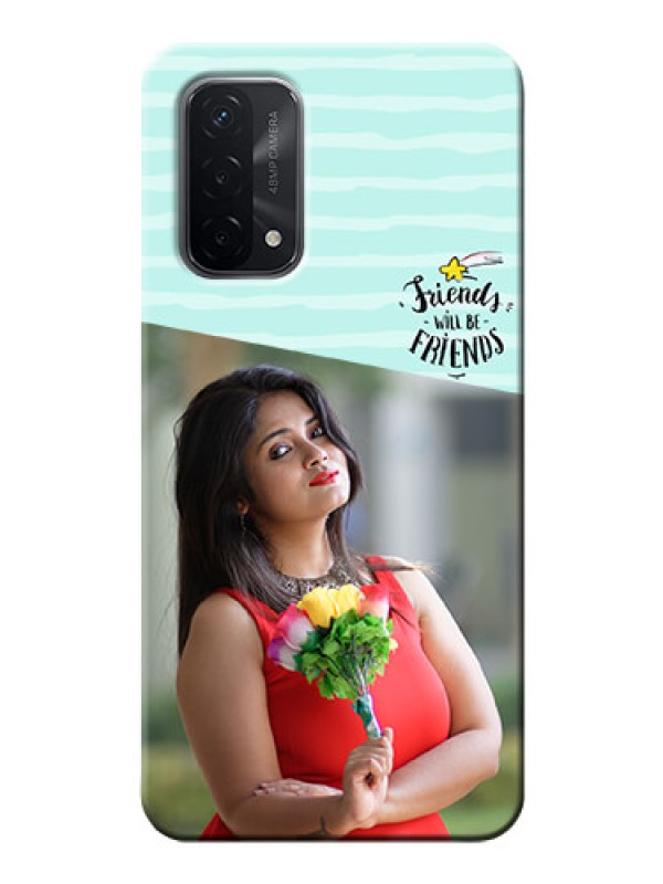 Custom Oppo A74 5G Mobile Back Covers: Friends Picture Icon Design