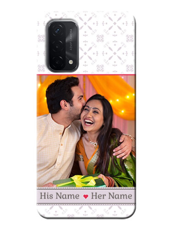 Custom Oppo A74 5G Phone Cases with Photo and Ethnic Design